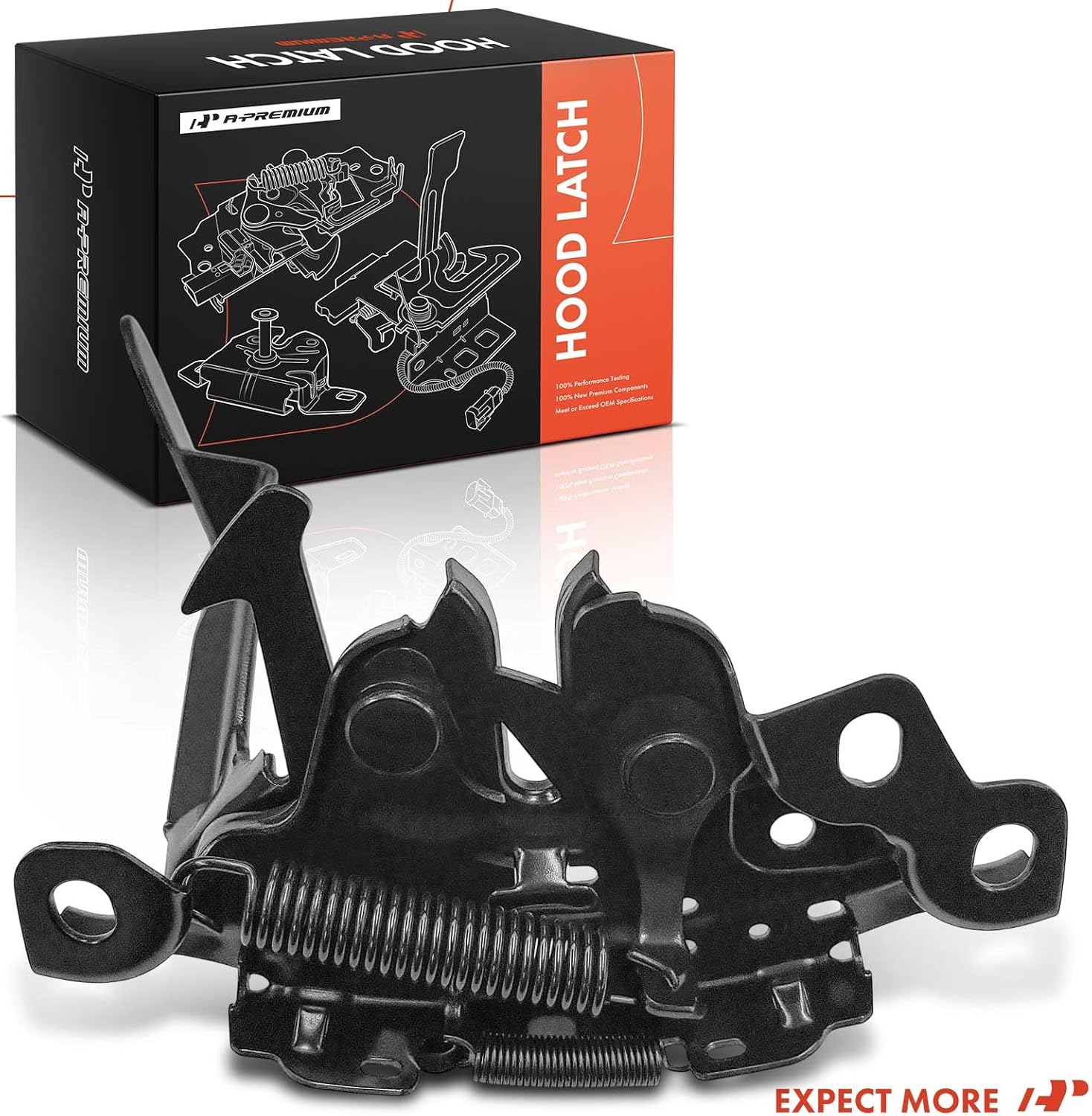 A-Premium Hood Latch Lock Compatible with 2007-2013 Nissan Altima, Front Hood Lock Engine Bonnet Latch Assembly