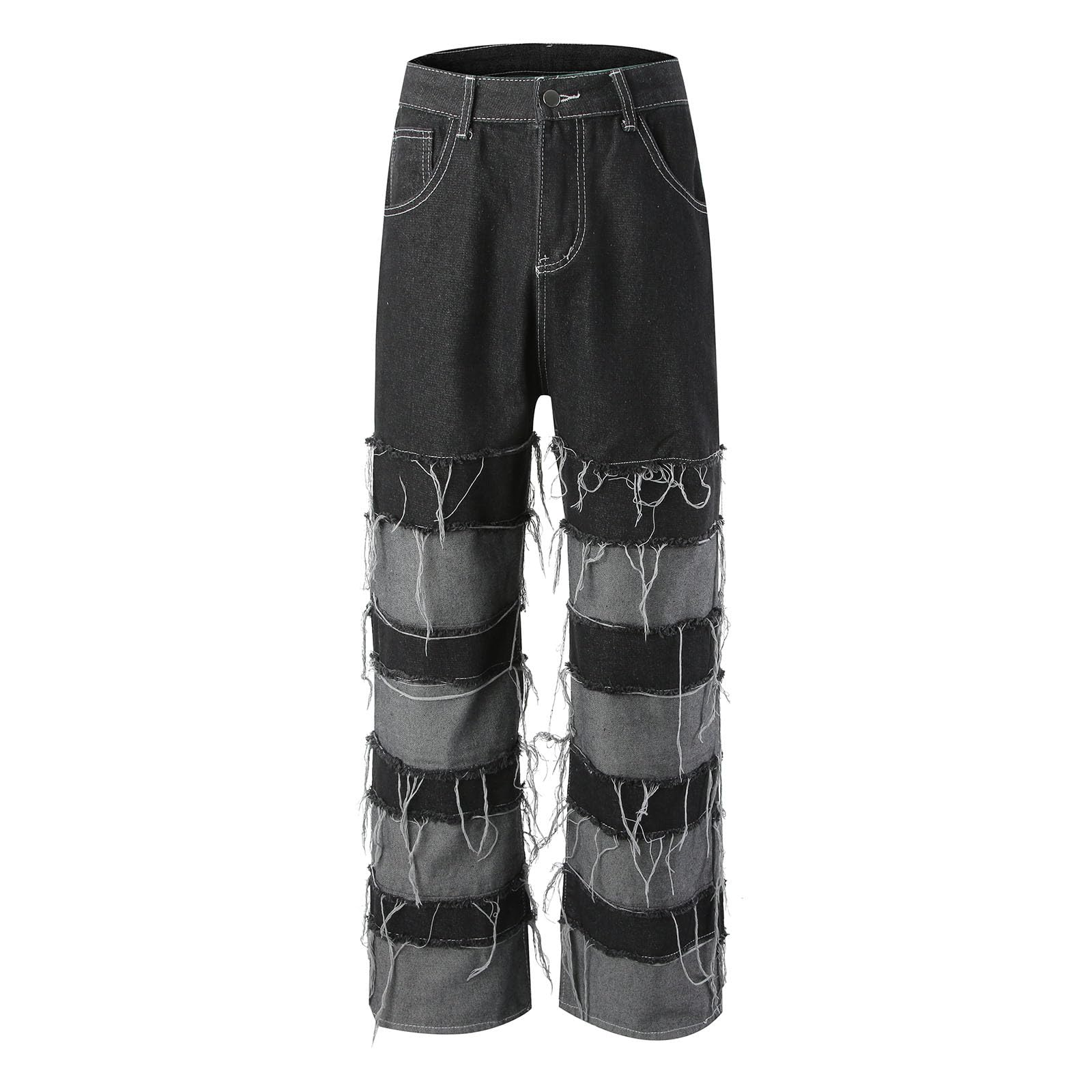 Genérico Pantalones De Mezclilla Ajustados para Hombre Pantalones Deportivos Rasgados Desgastados Desgastados Ajustados para Uso Diario Vaqueros De Hombre Vaqueros Rectos