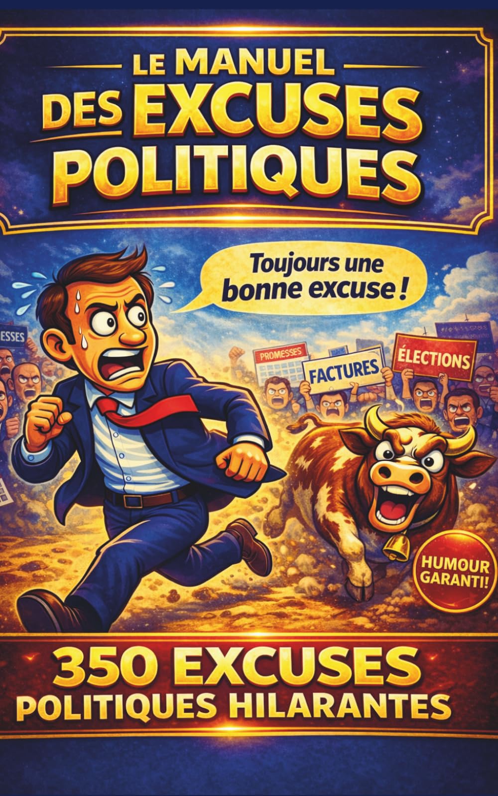MANUEL D’EXCUSES POUR LA POLITIQUE: 350 excuses politiques (vraies ou presque) à sortir en toute occasion – le cadeau idéal pour les amateurs d’actualité et d’humour