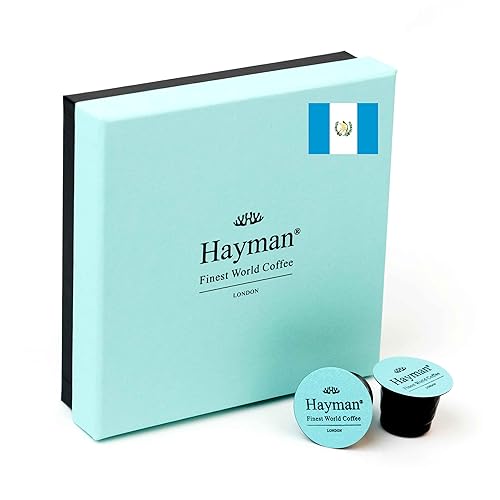 Hayman Coffee, 100% café Guatemala El Frutal, cápsulas de café para máquina de café Nespresso, 16 cápsulas Cápsulas de espresso, café tostado