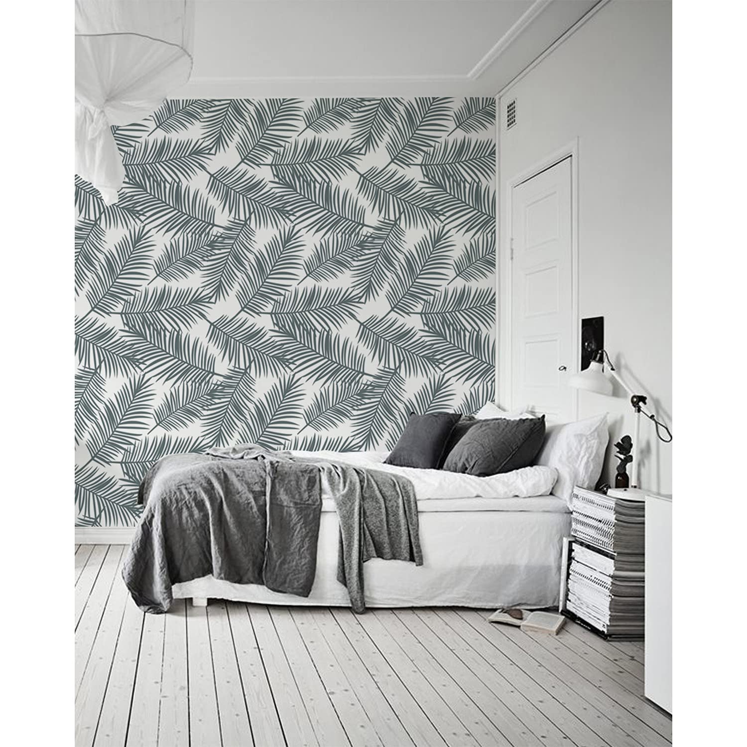 Papier peint feuille de palmier Muralo pour une ambiance jungle dans le salon