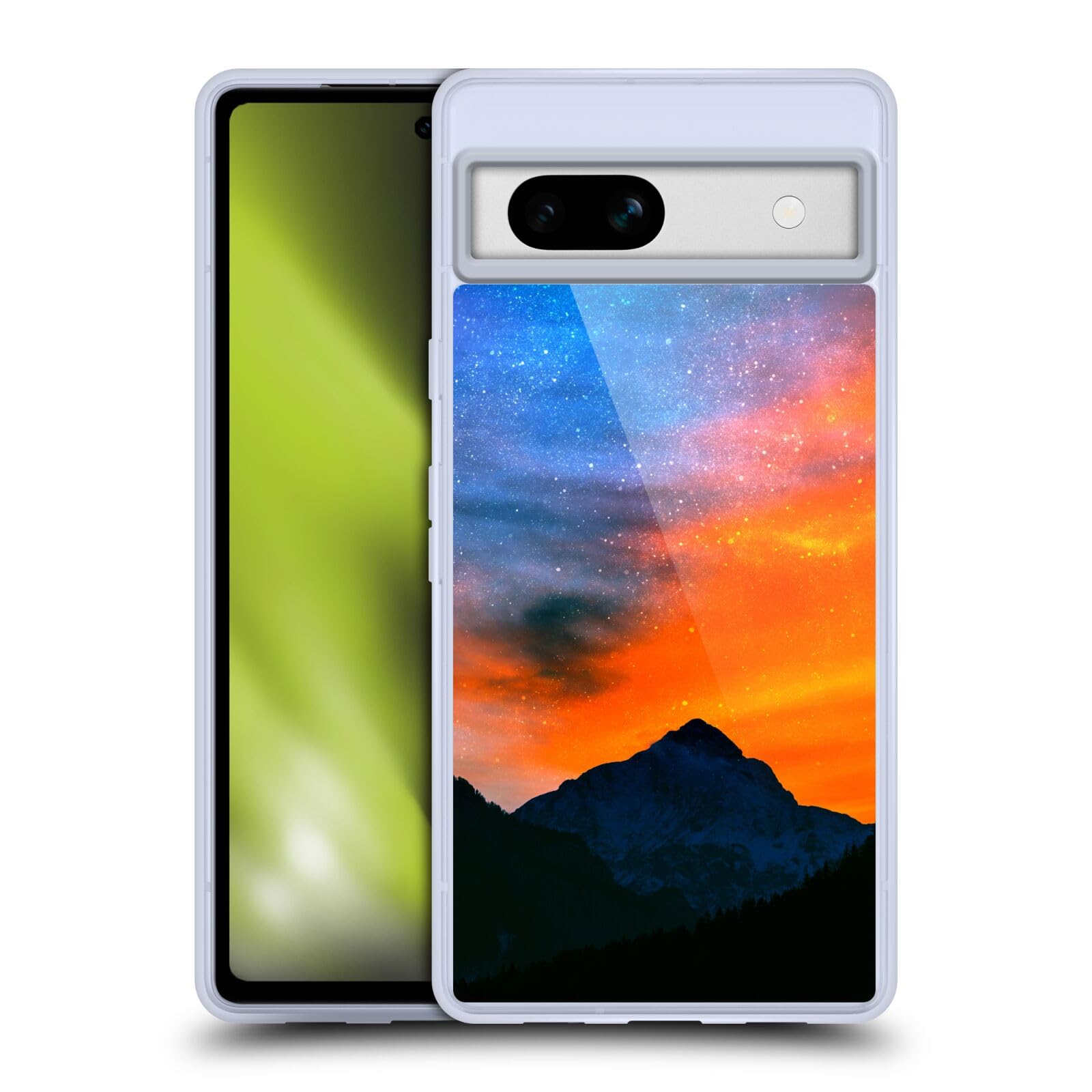 Head Case Designs Officially Licensed Patrik Lovrin Fantasy World at Mountains Dreams Vs Reality Soft Gel Case Compatible with Google Pixel 7a