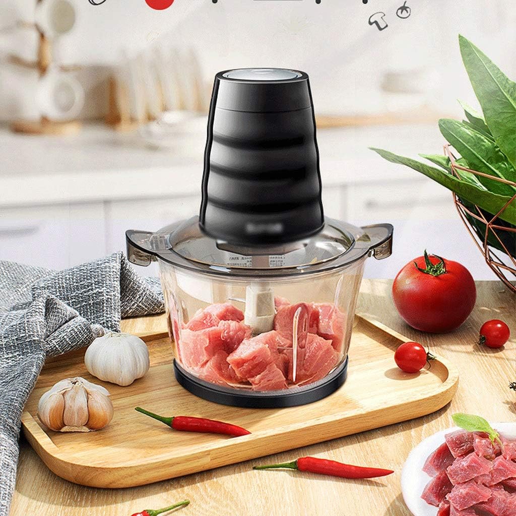 Electric Food Chopper Meat Processor,High Capacity Free Glass Bowl Blender Grinders for Onion Nuts, Clear Processing