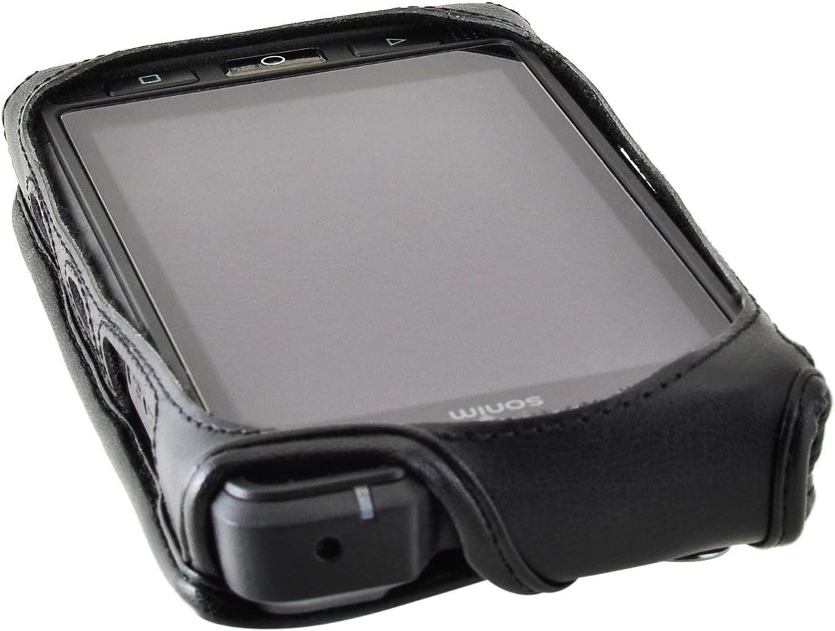 Phone Case for Sonim XP8 [] Black Leather Rotating Ratcheting Belt Clip by Turtleback