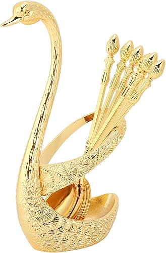 Soporte de cubiertos en forma de cisne Cuchara de acero inoxidable Juego de cubiertos Estante de almacenamiento DecoraciĂłn de almacenamiento de Soporte de cubiertos en forma de cisne Cuchara de acero inoxidable Juego de cubiertos Estante de almacenamiento DecoraciĂłn de almacenamiento de