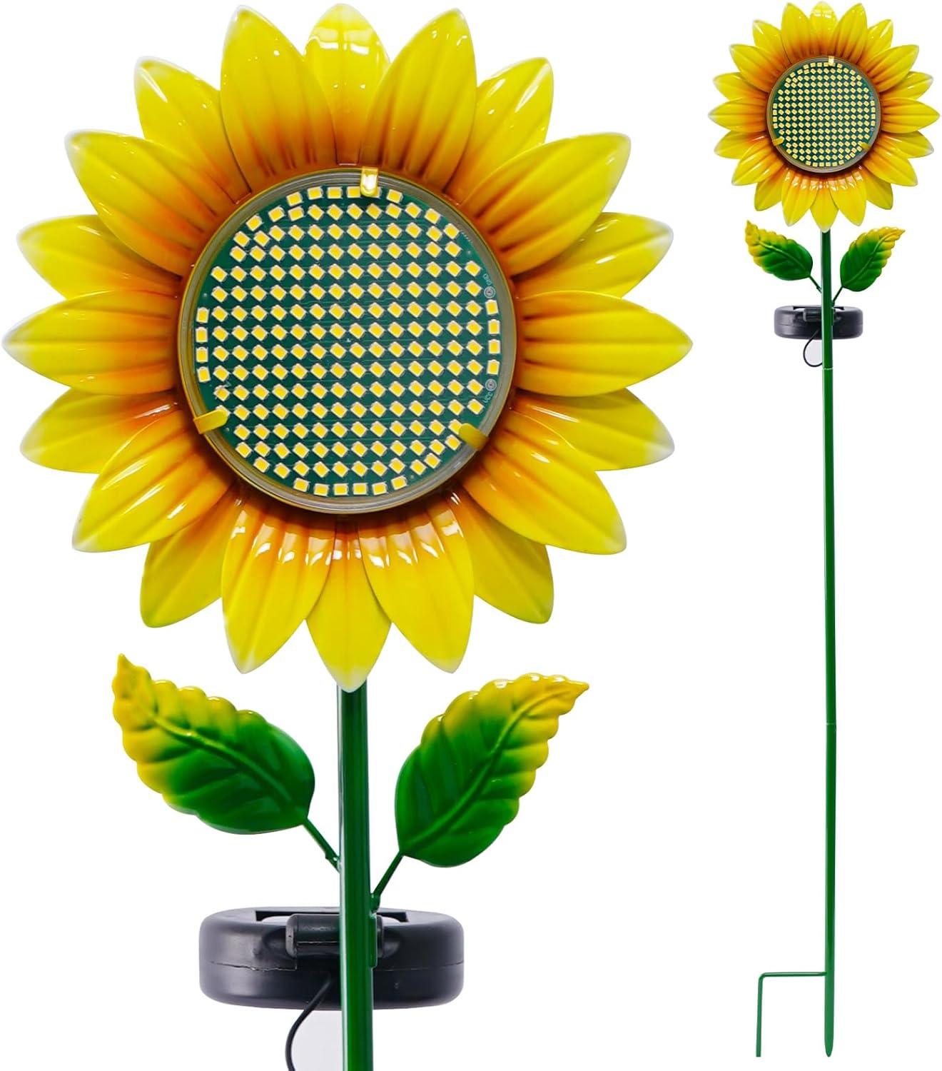 Solar Sunflower Garden Stake Lights, Waterproof LED Outdoor Decorative Lights for Yard Patio Lawn, Unique Birthday Gift for Mom Grandma, Garden Gift for Plant Lovers