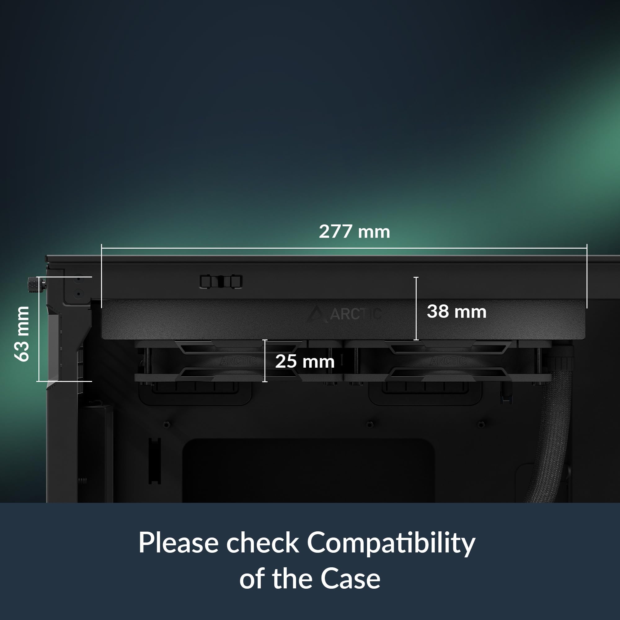 ARCTIC Liquid Freezer III Pro 240 A-RGB - 240 mm AIO CPU Cooler, Water Cooling, 38 mm Radiator, PWM Pump, VRM Fan, for AMD AM5/AM4, Intel LGA1851/1700 Contact Frame - Black