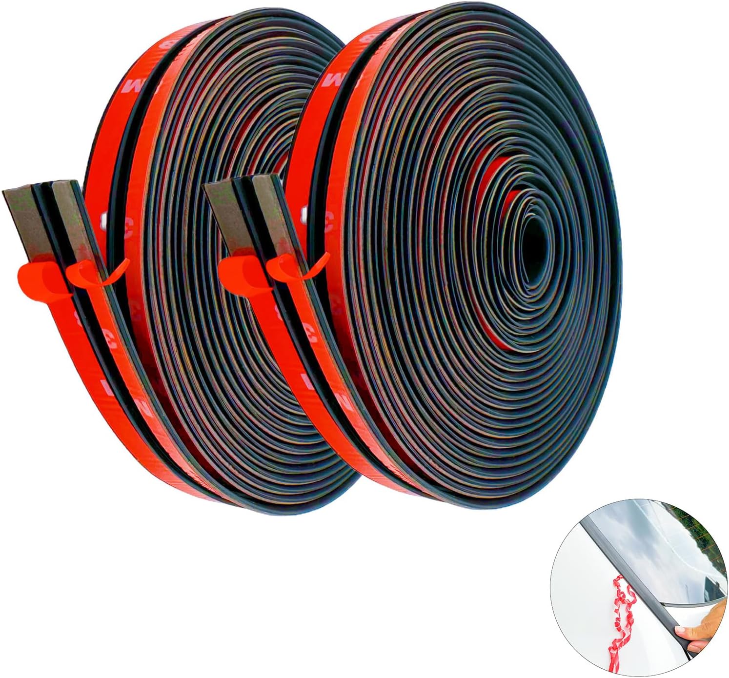 16.4Ft Car Weather Stripping,TShape Cuttable Car