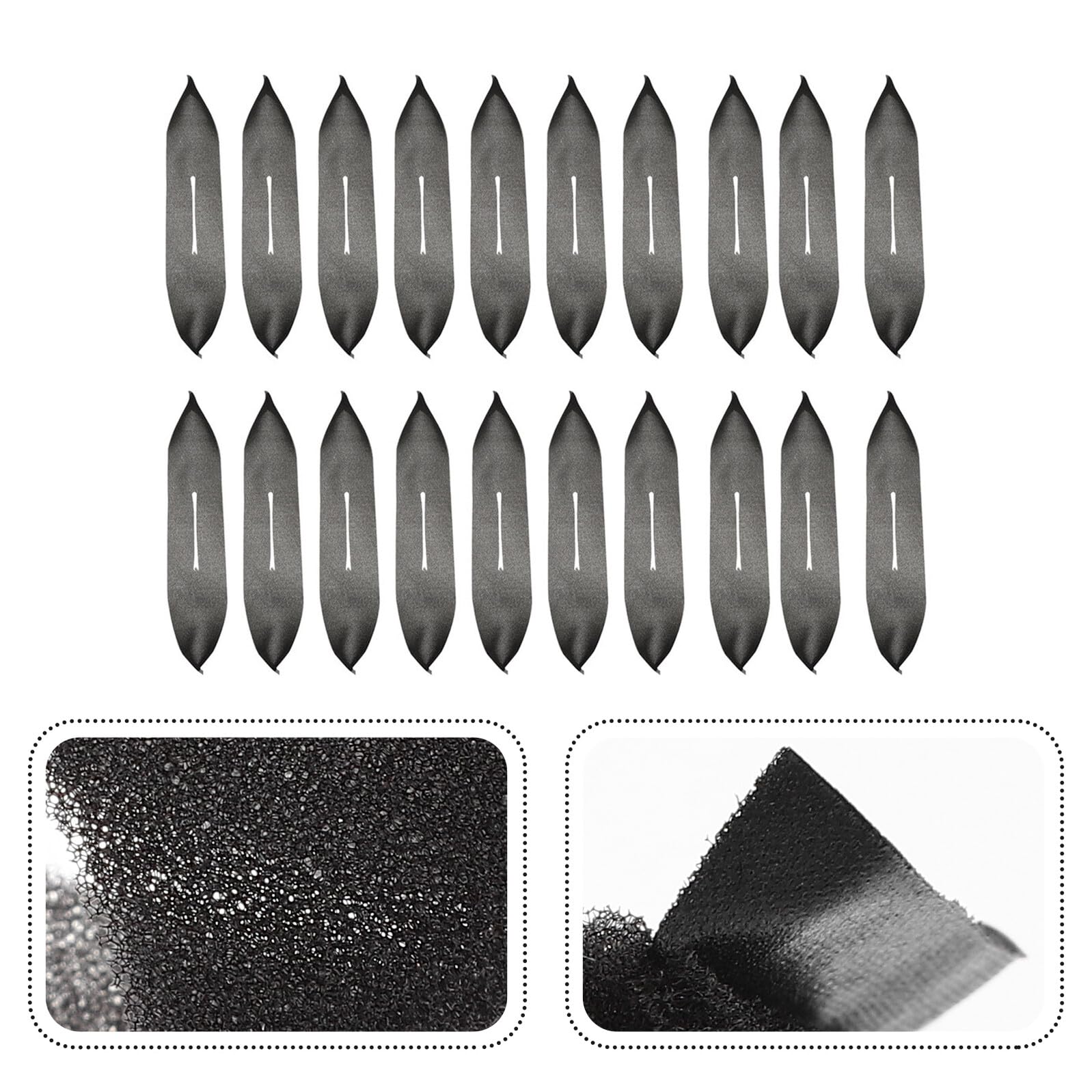50 almohadillas de esponja anticello, protectores de ropa suaves y antideslizantes para el hogar y la venta al por menor, ideales para evitar daños en el cabello en la ropa