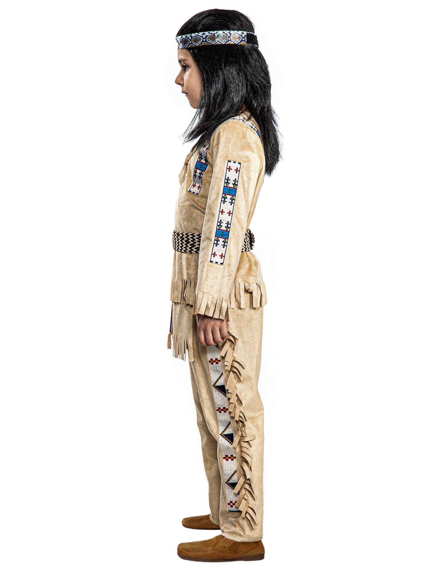 Maskworld Winnetou Kinderkostüm - Indianer Western - Kindergröße: 110-116 - Lizenz-Kostüme aus den Karl-May-Filmen für Karneval und Motto-Party