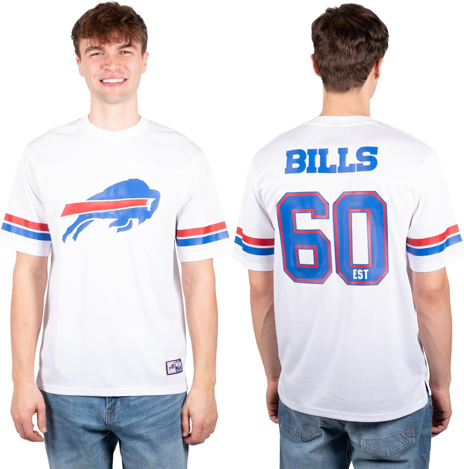 Ultra Game NFL men's soft mesh vintage game day t-shirt