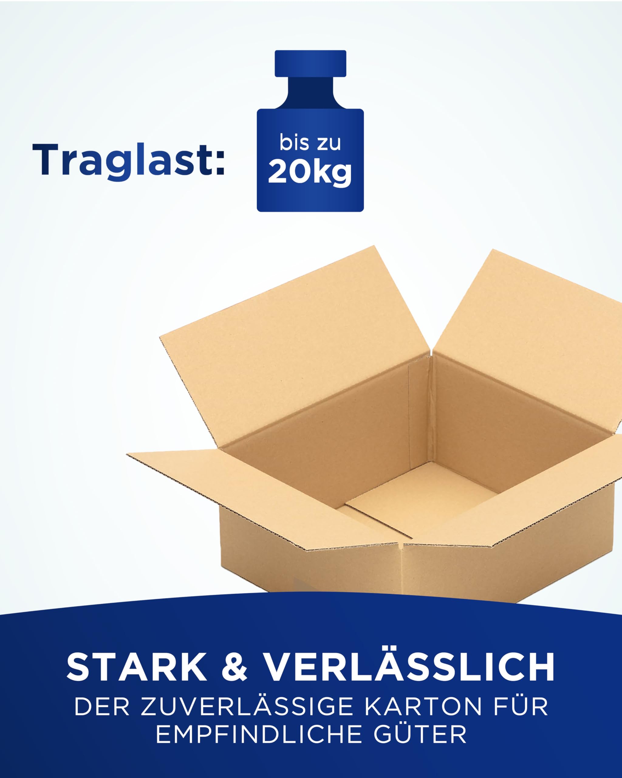 KK Verpackungen Versandkartons 350 x 300 x 150 mm Braun 1-wellig (Außenmaß 356 x 306 x 160 mm) | 25 Stück, Faltkartons Kartons geeignet für Versand als DHL Paket DPD Hermes GLS Paketklasse M (KK131)