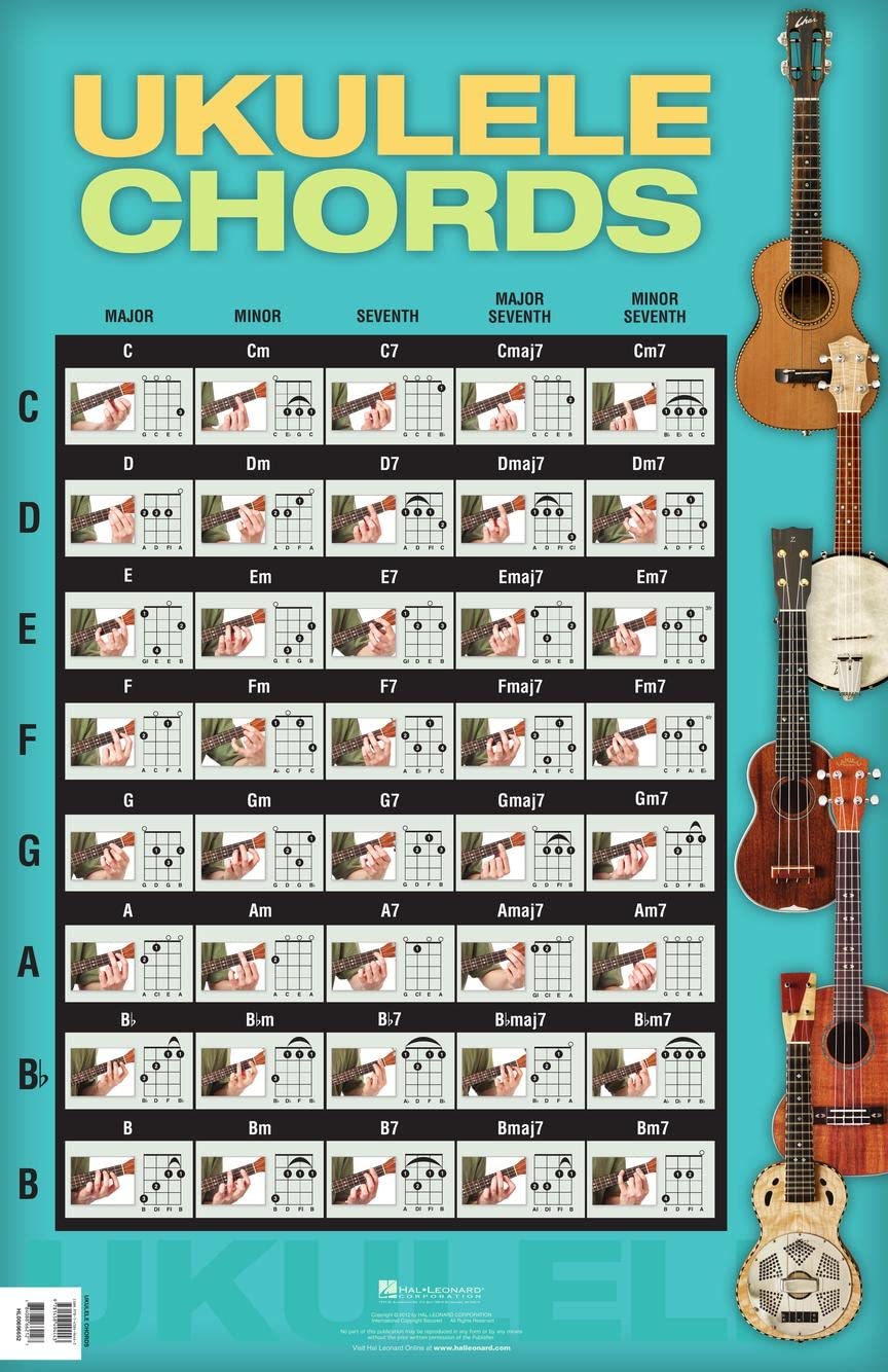Ukulele chords pour apprendre la guitare hawaiienne à la maison