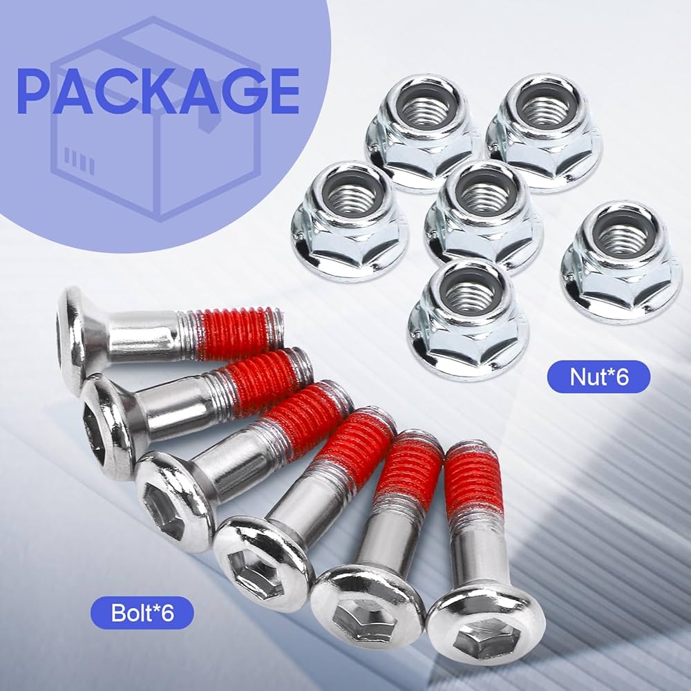 Amazon.com: Acouto Chainring Bolts Kit M8 Aluminum Alloy