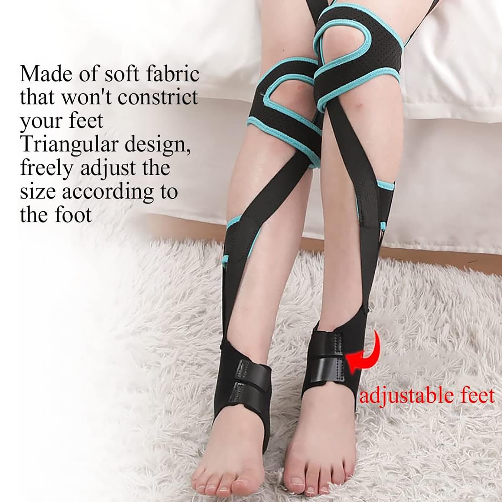 O/X - Cinturón corrector de pierna ajustable, con soporte de cintura, diseño ergonómico para adultos y niños, ayuda de corrección física científica