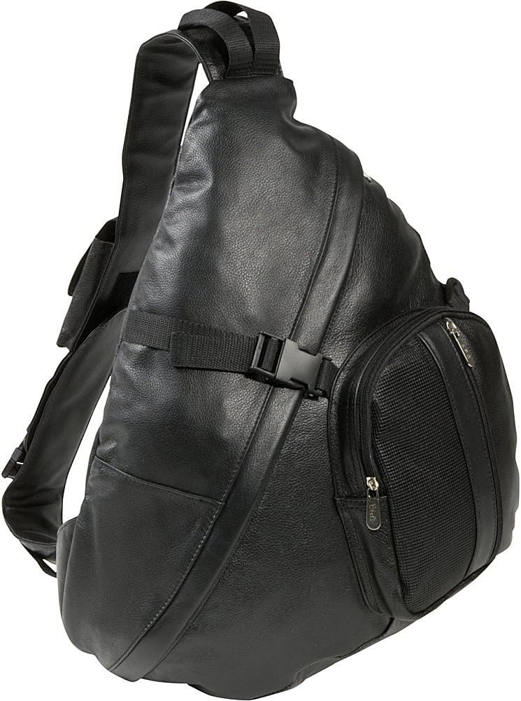 Leather Cross-Body Sling Bag (#1519-0)