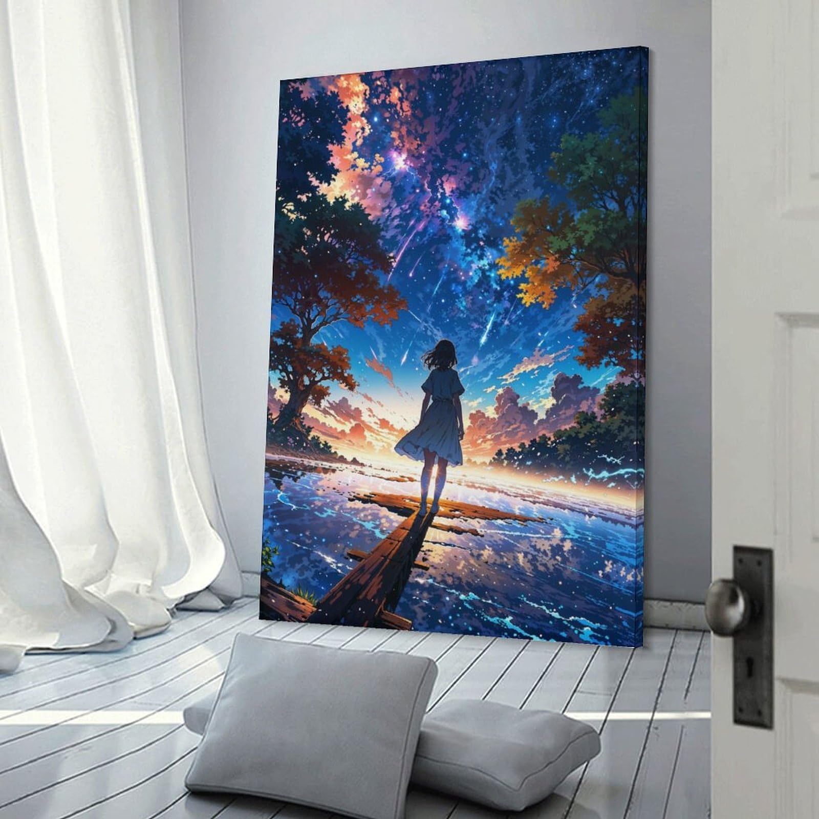 Junmoney Lost in The Landscape Canvas Wall Decor, 20x30inch(50x75cm), for Home Walls, Creative Rooms Or Shared Spaces, Stylish Home Artwork for Focal Walls