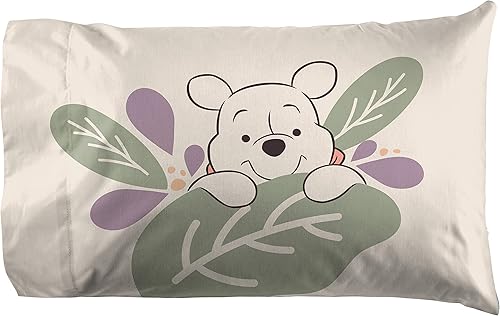 Miniatura 3 de Jay Franco - Juego de sábanas tamaño matrimonial de Winnie The Pooh Planted de Disney - Ropa de cama de 4 piezas para niños supersuave y acogedora -