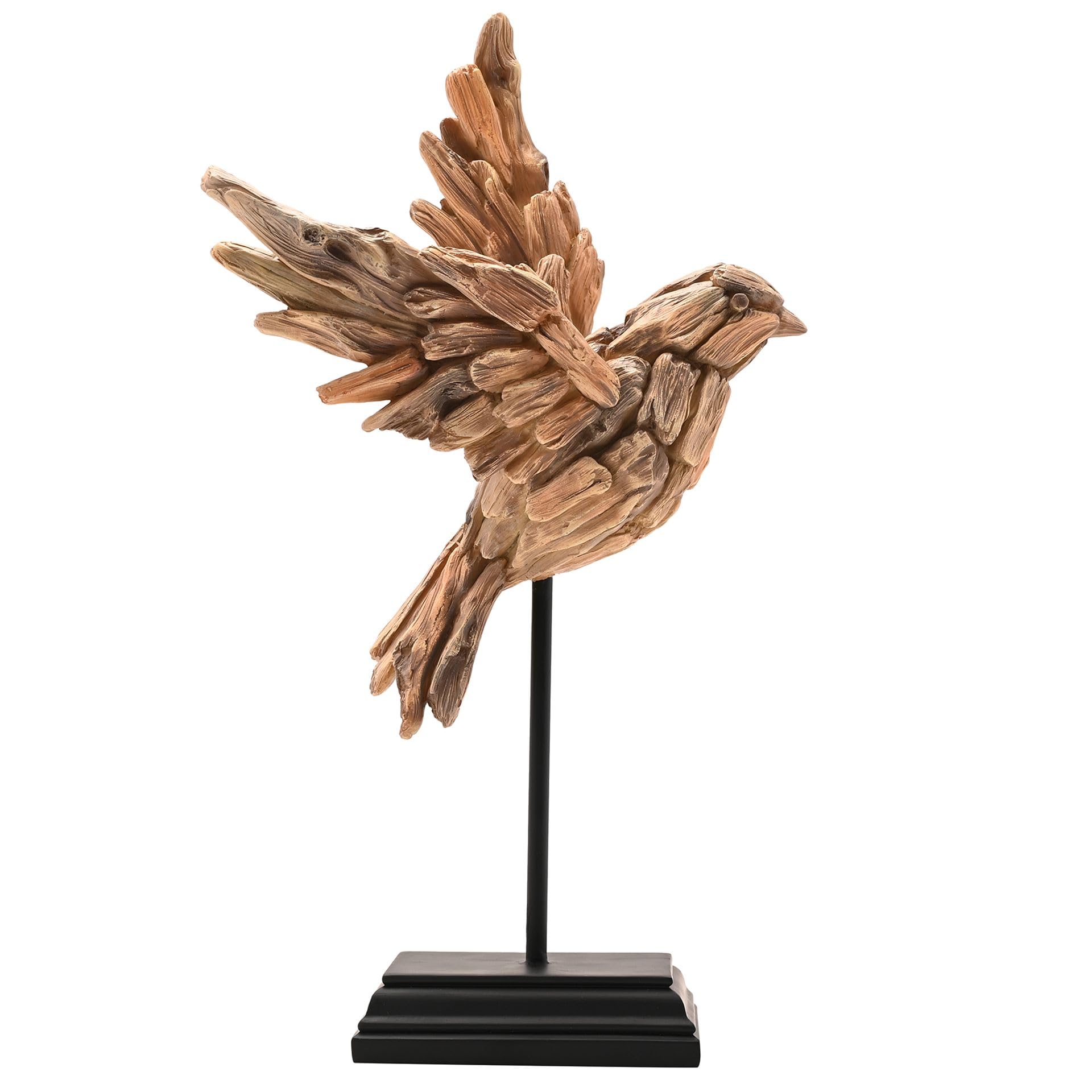 Statue oiseau en vol sur pied figurine résine Widdop and Co Naturecraft NC1271