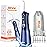 Bitvae Water Dental Flosser Teeth Pick, Cordless Flosser for Travel with 6 Jet Tips, 3 Modes 5 intensities, IPX7 Waterproof Portable & Rechargeable Oral Irrigator Cleaner, Midnight Blue