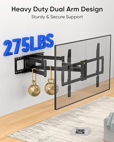 Miniatura 2 de FORGING MOUNT Soporte de pared para TV de movimiento completo XXL resistente para televisores extra grandes de 55 a 120 pulgadas de 98 pulgadas y