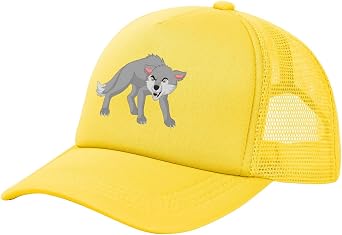 Angry Wolf Baseball Cap for Men Women Mesh Hat Trucker Hats Golf Caps Ball Cap