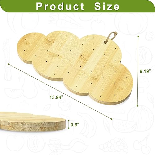 Miniatura 6 de Soporte de exhibición para tartas con kit de 100 palitos y envoltorios, 39 soportes de bambú para bodas, cumpleaños, baby shower, aniversarios,