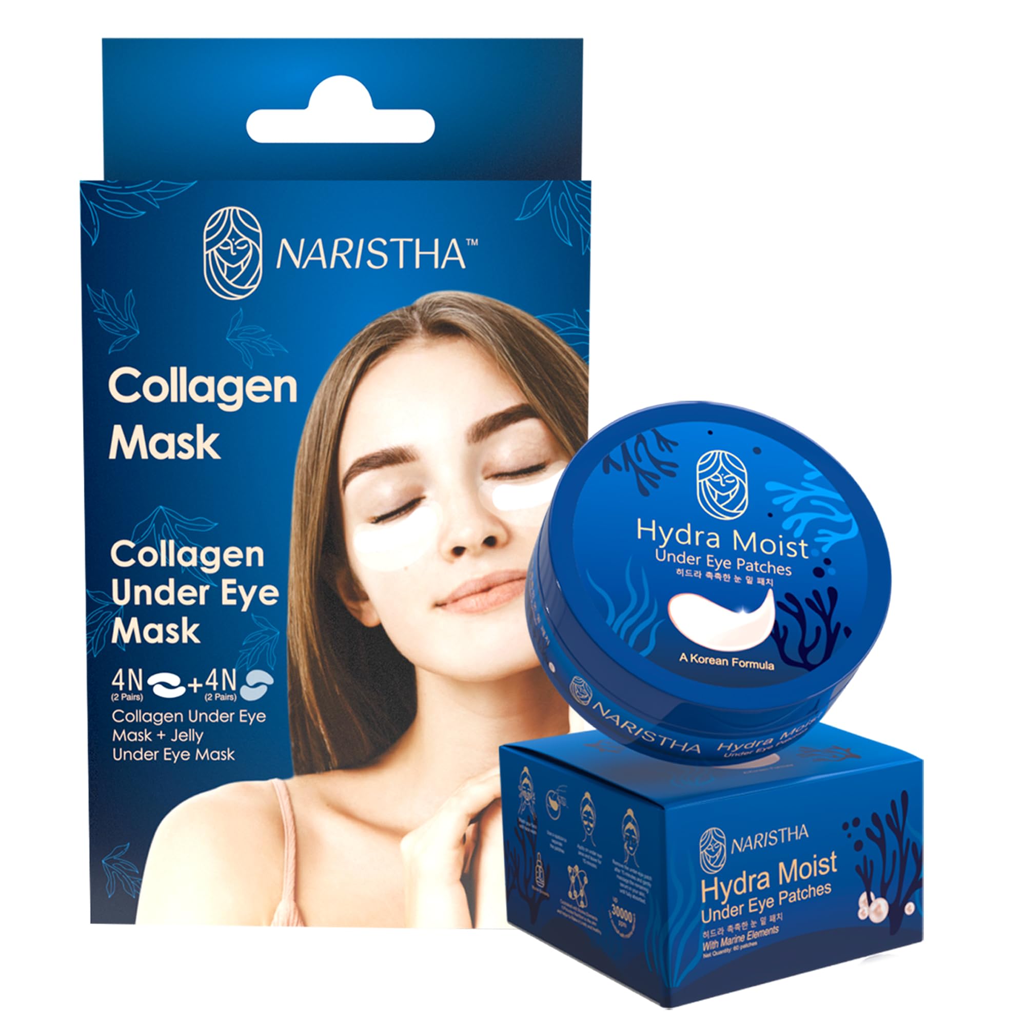 Skin & Beauty Care Combo Hydra Moist Under Eye Patches for Dark Circles and Melting Collagen Foam/Film – Collagen Mask for Under Eye (Combo 2)-image-26