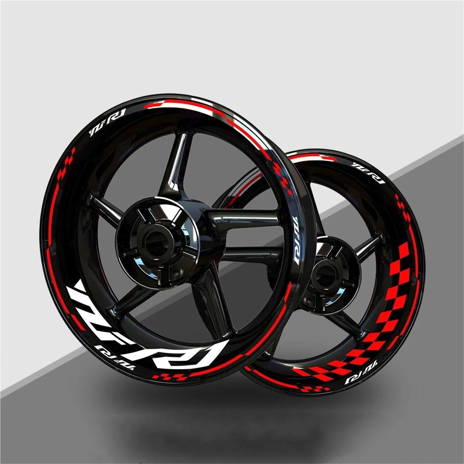 CGD Graphics YAMAHA YZF R1 Inner Rim Decals – Reflective Wheel Stripes, 16-Piece Set