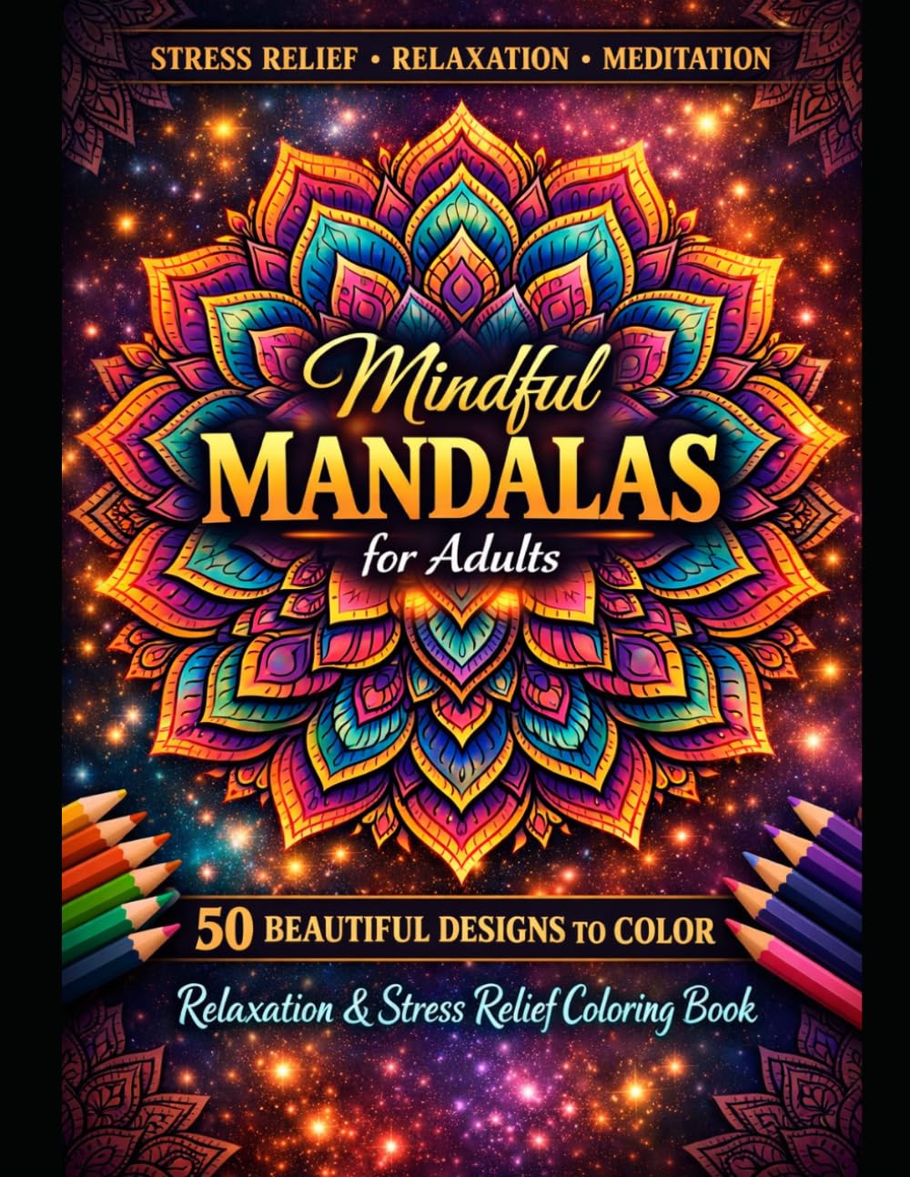 Mindful Mandalas for Adults: Relaxation & Stress Relief Coloring Book
