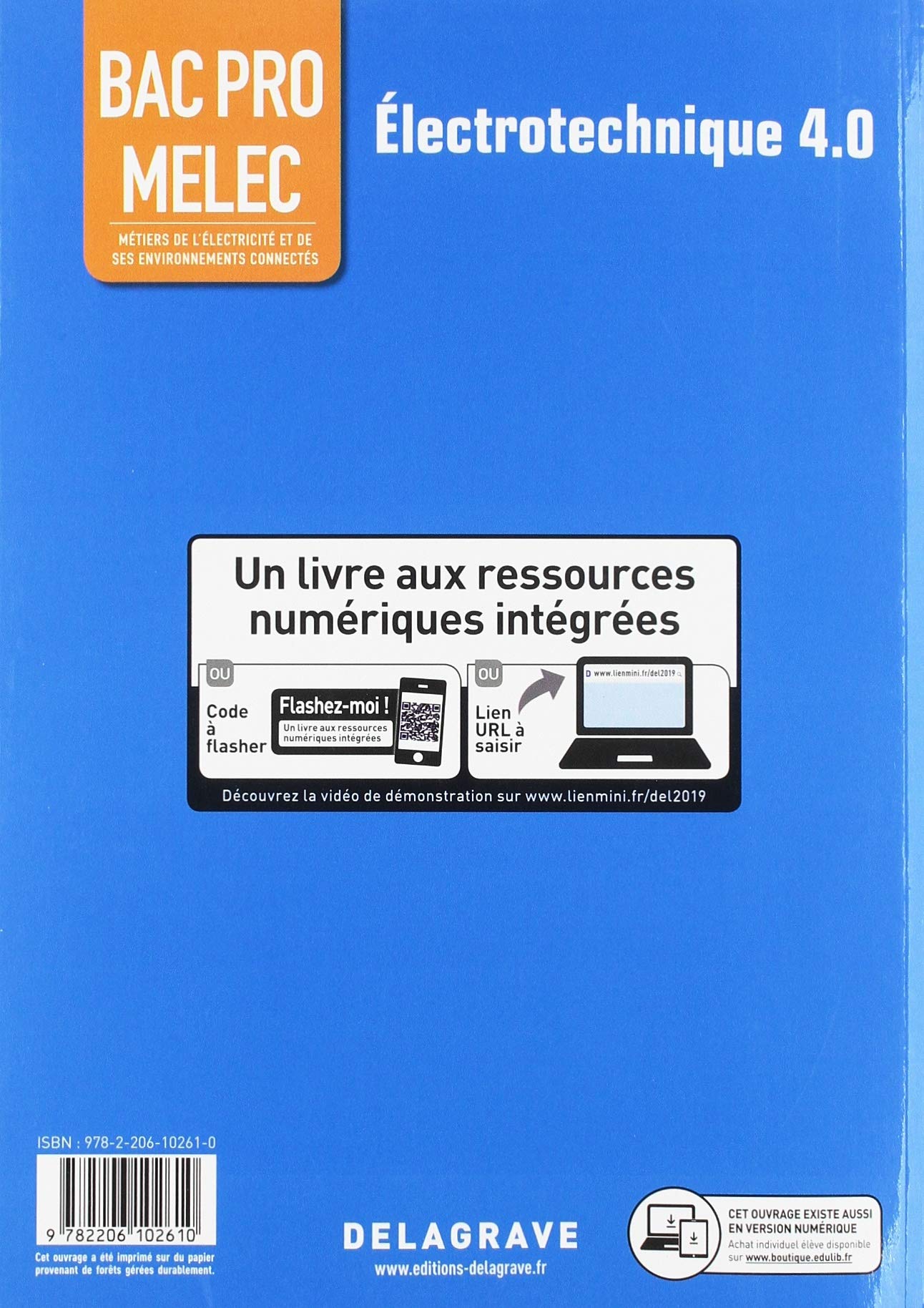 Électrotechnique 4.0 1re, Tle Bac Pro MELEC (2019) - Pochette élève