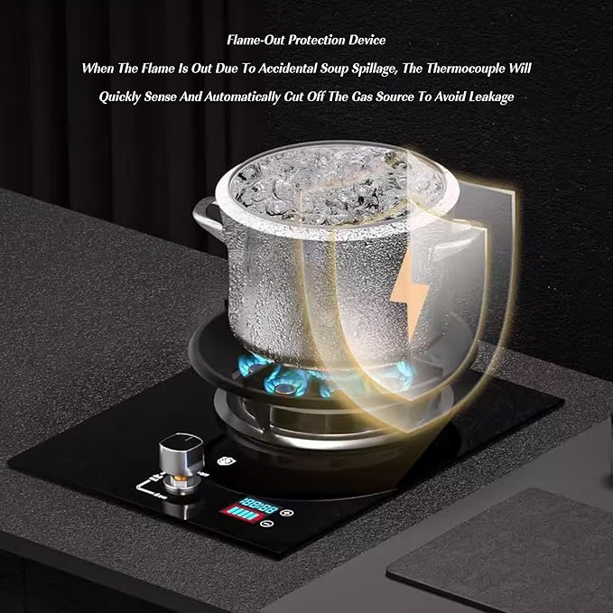 Estufa de Gas Empotrable 1 Puesto 32 cm Gas Licuado miniatura 6