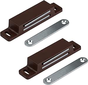 LouMaxx Magneetsluiting, Extra Sterk, Houdkracht 13 Kg, Set Van 2 Stuks In Wit Magneetslot Deurmagneet Meubelmagneet Kastdeur Magneetdeursluiter Balkondeursnapper 688110110
