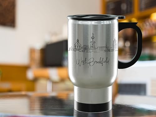 Vista 305 de TJ Originals - Taza de café Boston Massachusetts, regalo de taza de café de recuerdo de viaje turístico, taza de cerámica Skyline de 11 oz, taza
