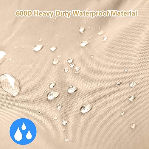 Miniatura 4 de Vailge Cubierta resistente para barbacoa de 72 pulgadas, impermeable y a prueba de polvo, resistente a los rayos UV y a los desgarros, se adapta a