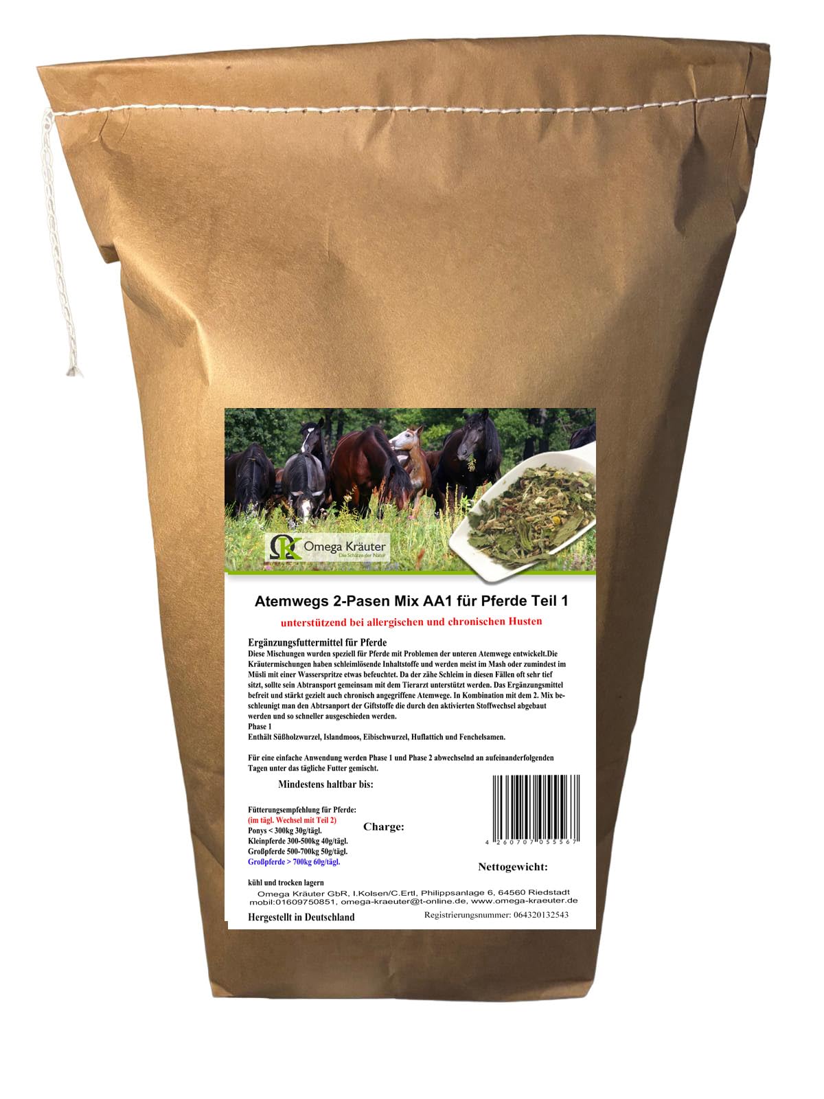 Atemwegs Wechsel Mix AA 1 für Pferde 1500g