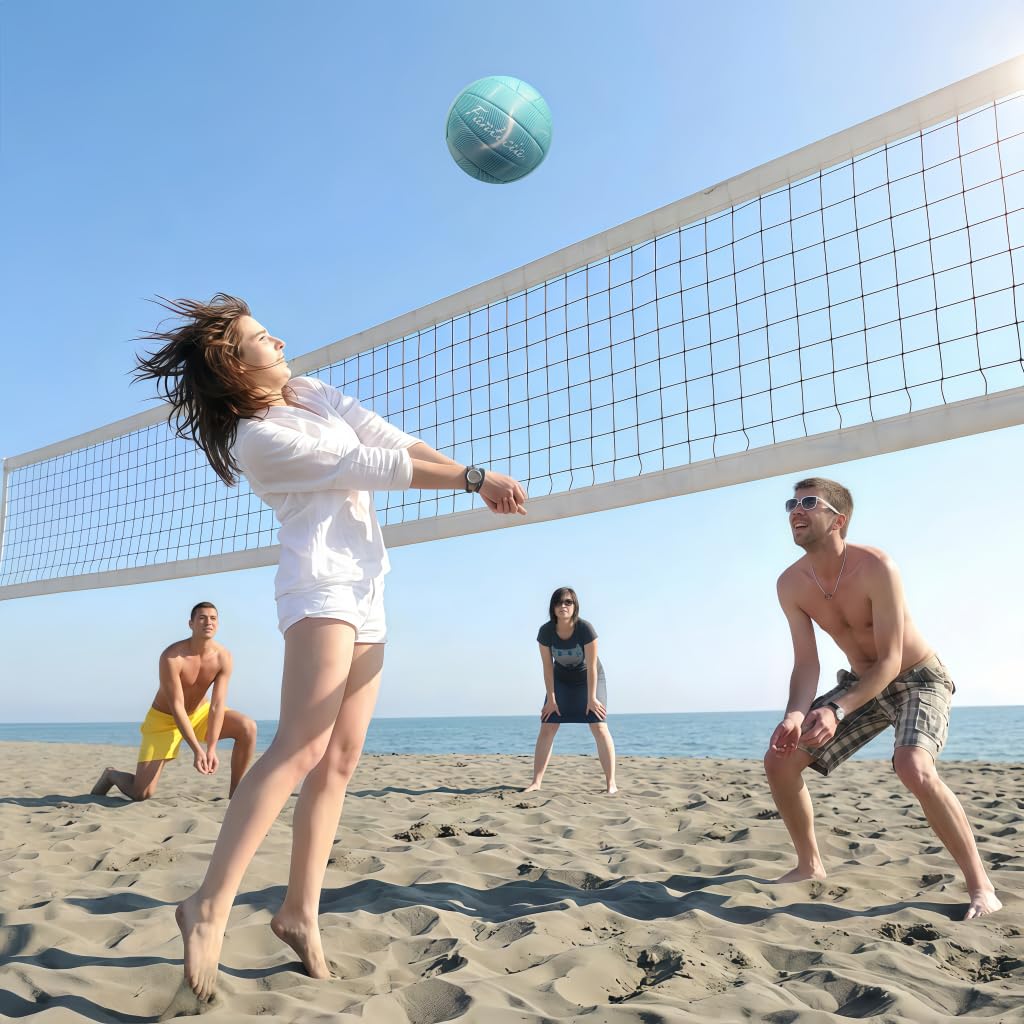 Volleyball mit Pumpe Offizielle Größe 5 Soft Touch Volleyball Indoor Outdoor Training Spiel Match Beach Pool für Erwachsene