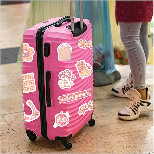 Miniatura 4 de Gamma Phi Beta - Hoja de calcomanías de vinilo de diseño occidental con diseños con licencia oficial, adhesivo extraíble, 10 calcomanías por hoja,