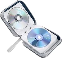 Vista 35 de Funda para CD, capacidad para 40 unidades, para CD/DVD, cartera, de plástico duro, DVD, para coche, hogar, oficina, viajes (negro)