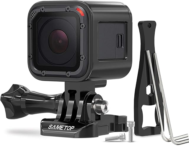 Sametop Aluminum Alloy Frame Case Housing Compatible with GoPro Hero 5 Session, Hero 4 Session, Hero Session Cameras