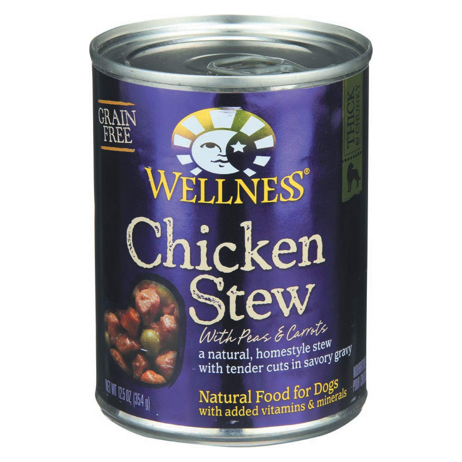 Wellness Homestyle Stew Grain Free Chicken Stew with Peas & Carrots
