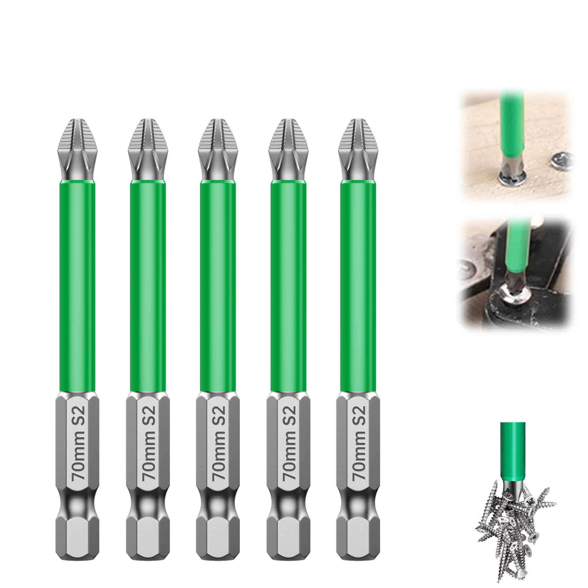 HUHAO Strong Magnetic Durability Screwdriver Drill Bit Set, 2026 new Magnetic Drill Bit Set Anti-Shock Impact Driver Bit Set for Home DIY Professional