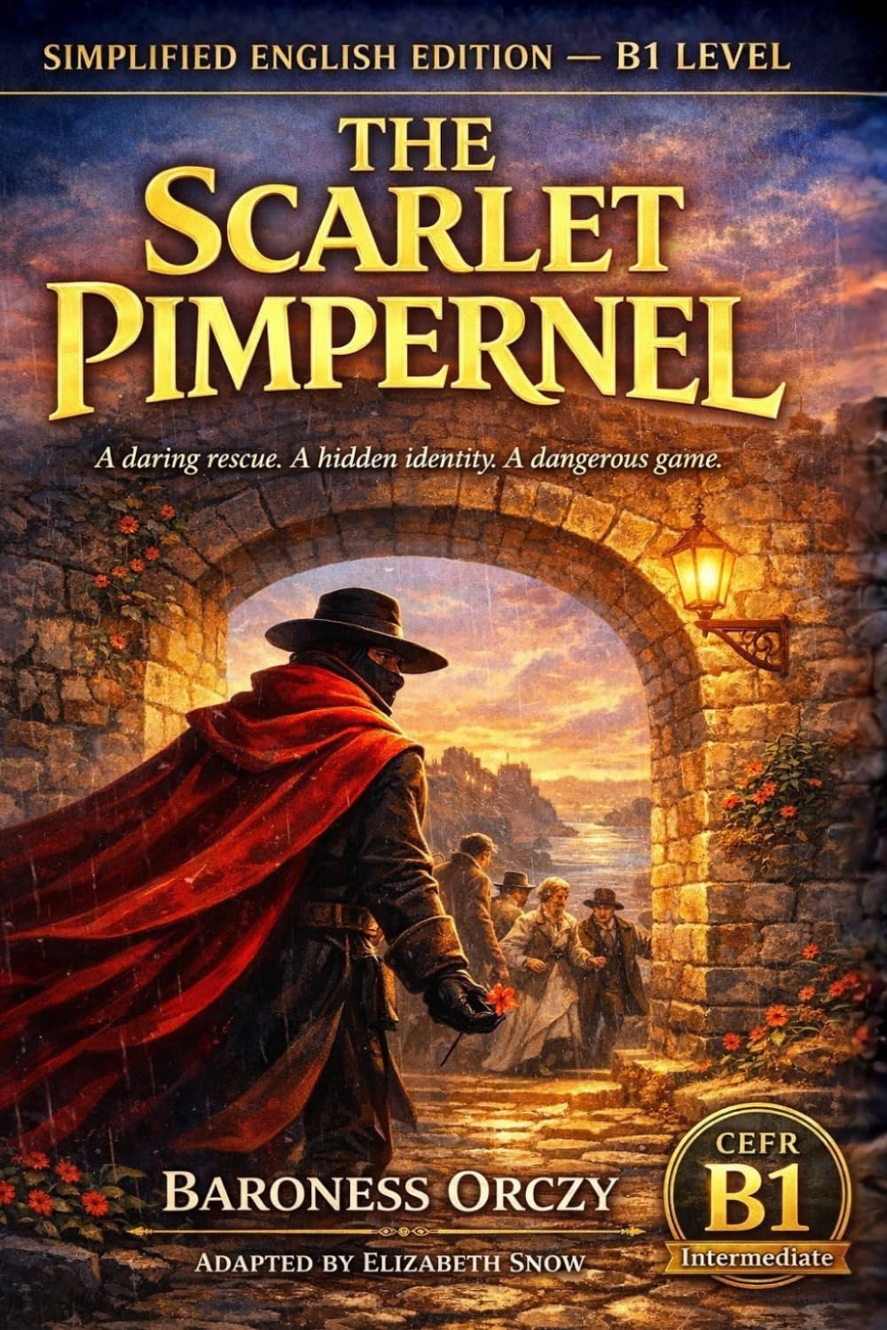 The Scarlet Pimpernel (B1 Simplified English Edition): A Classic Historical Adventure for Intermediate English Learners with Vocabulary, Exercises, and Easy-to-Read Language