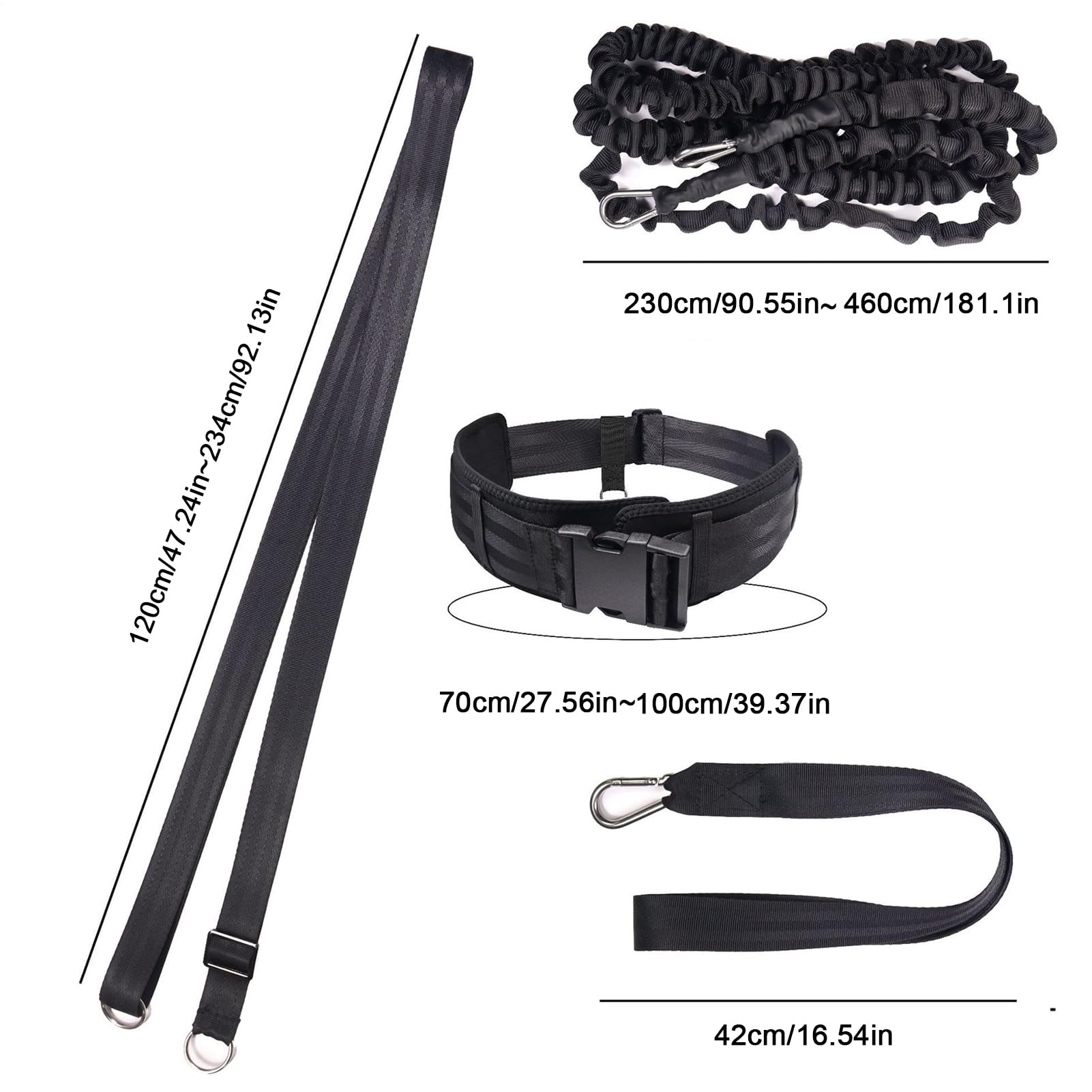 Ceinture D'entraînement De Natation – Bande De Résistance Réglable pour Exercices en Piscine, Harnais Stationnaire | Outil D'entraînement Aquatique À Haute Élasticité pour, Natation, Fitness,