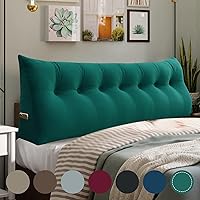 Vista 18 de Almohada de Cuña para Cabecero de Dormitorio, Almohada de Lectura para Dormitorio con Soporte para la Espalda para Sentarse en la Cama, Cojín Lumbar