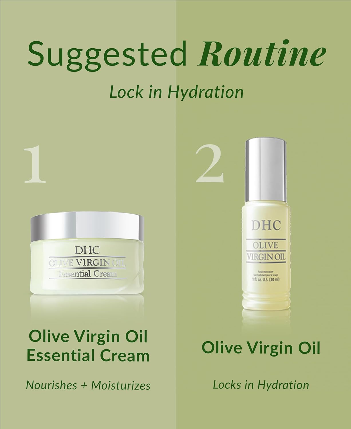 DHC Olive Virgin Oil Essential Cream, Moisturizer, Hydrating, Promotes Skin Elasticity, Radiant, Fragrance and Colorant Free, Ideal for All Skin Types, 1.7 oz. Net wt. - Image 6