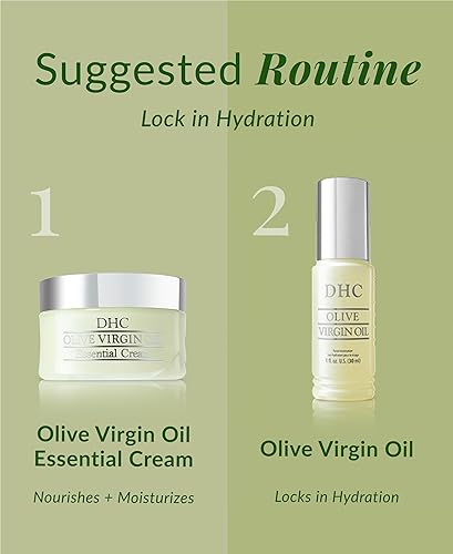Miniatura 6 de DHC Crema esencial de aceite virgen de oliva, hidratante, promueve la elasticidad de la piel, radiante, sin fragancia ni colorantes, ideal para todo