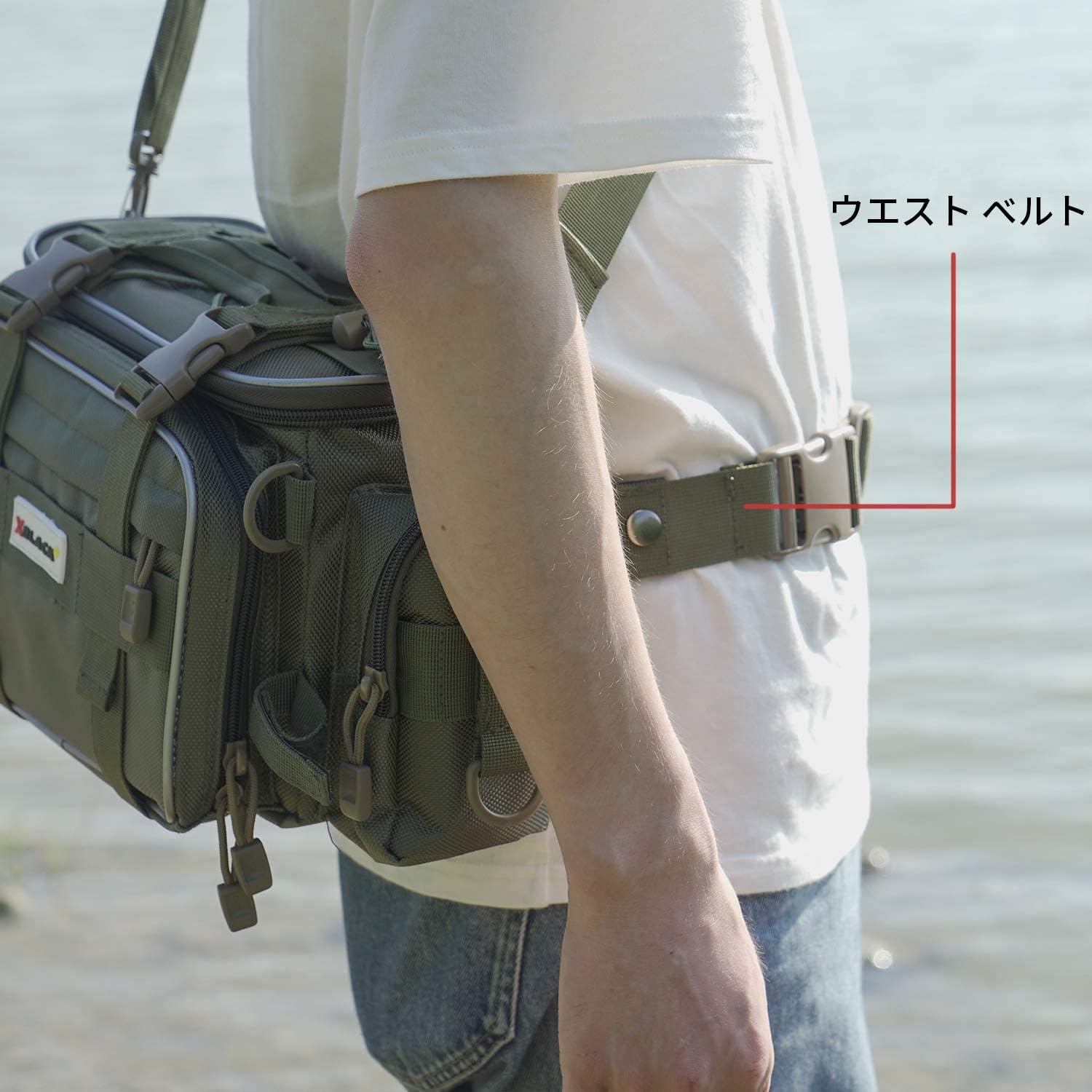 XBLACK Fishing Tackle Bags Portable Fishing Tackle Storage Bag Waterproof Lures Kit Waist Fishing Bag for Outdoor Fishing Hiking Camping Cycling (Army Green) : Sports & Outdoors