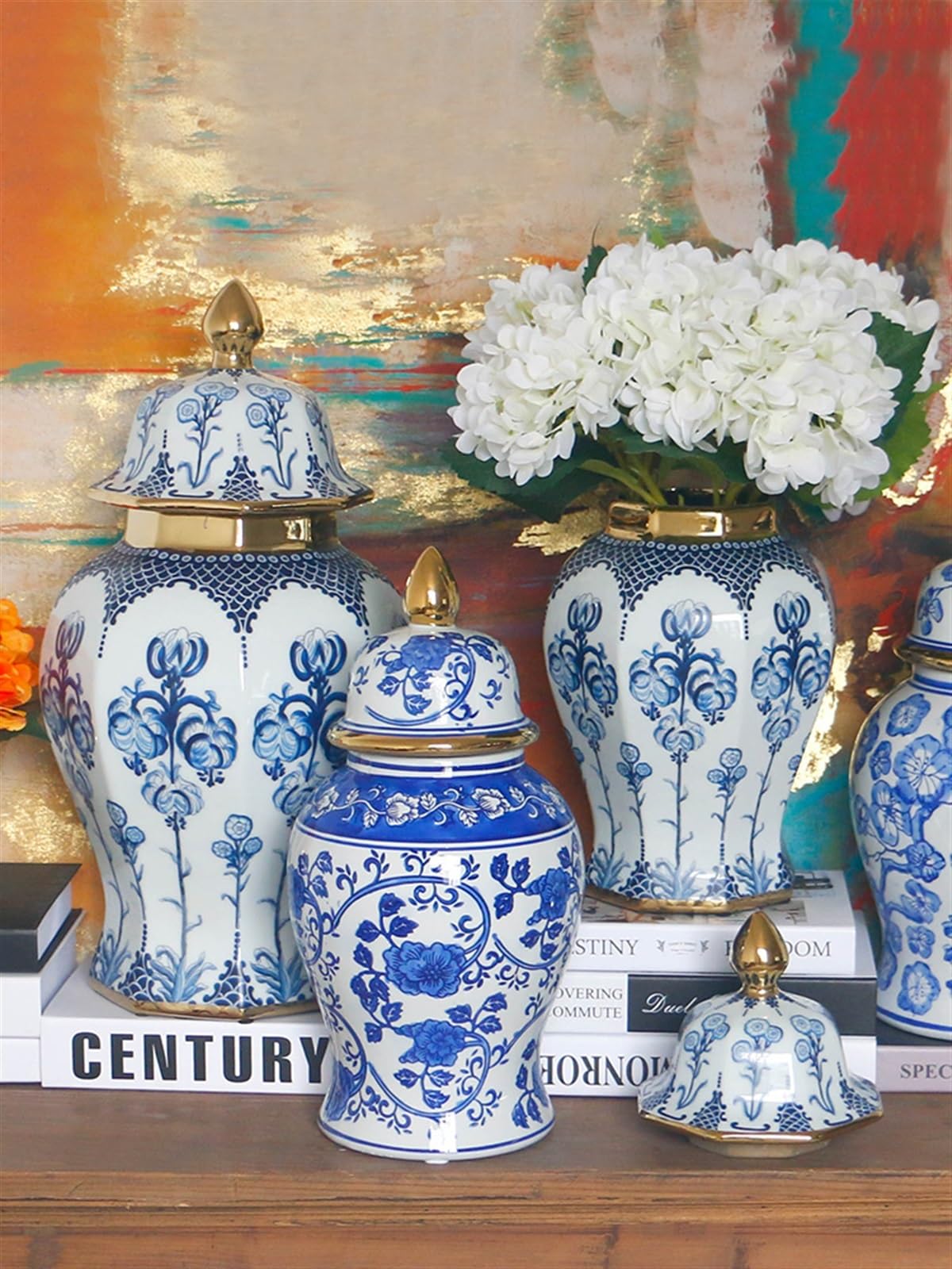 Amazon.com: ZXHFSH Ginger jar vase,Decorative jar, Ginger Jar