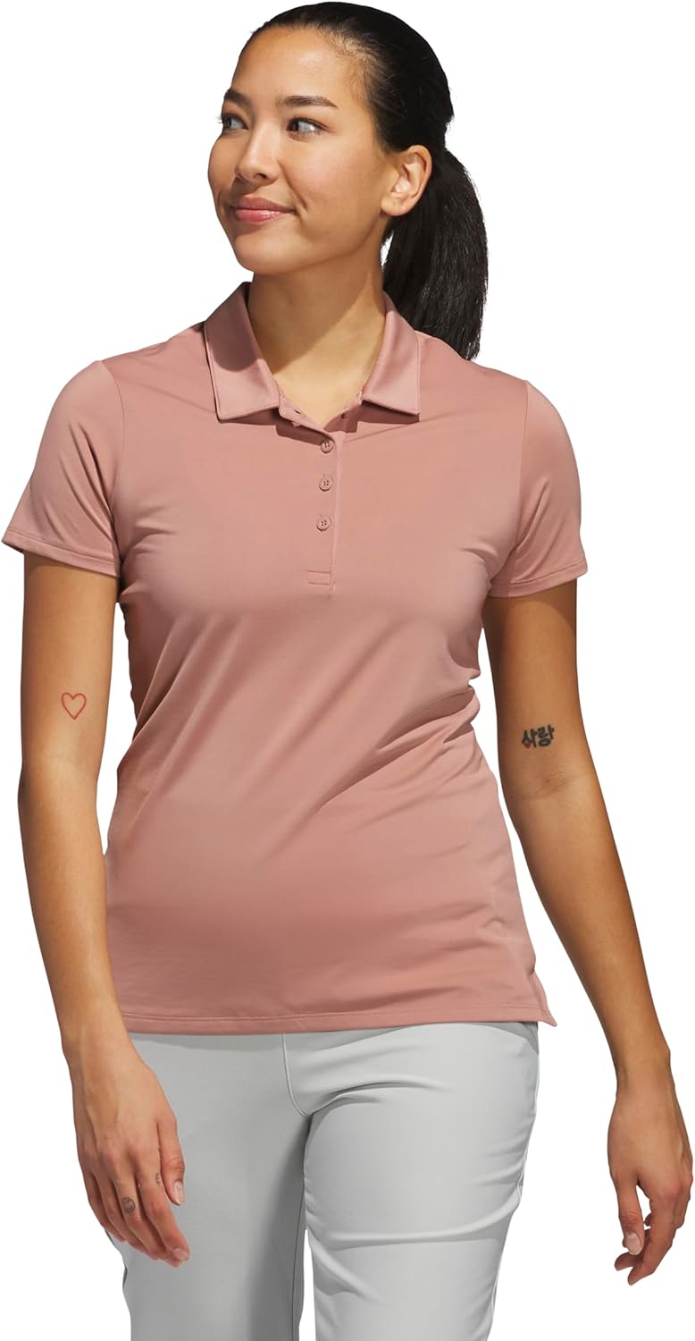 adidas Womens Ultimate365 Solid Polo Shirt - Image 2